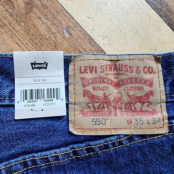 NWT Levi's Mens 550 Relaxed Fit Jeans Size 35x34 - Picture 14 of 14